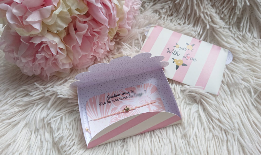 Enveloppe Bracelet Porte Bonheur 1 Fleur Carte De Voeux Joyeux Anniversaire Marraine Cadeau Pour Anniversaire Marraine Original Fabrique En France Ace Tokyo Com